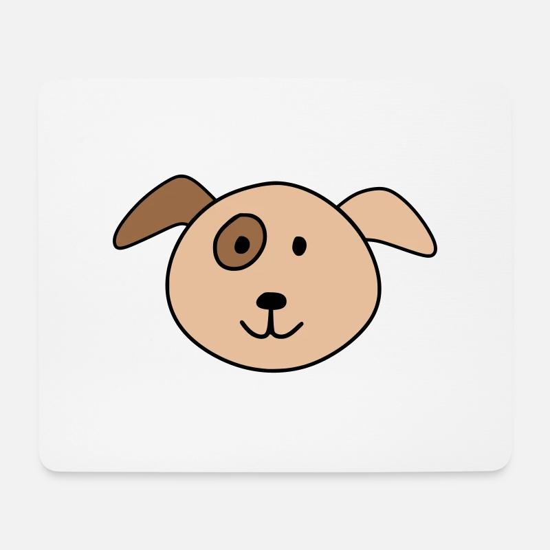 Cute dog - Mousepad (Querformat) - Weiß