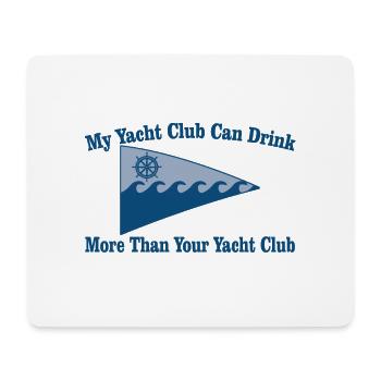 Yacht Club Getränk - Mousepad (Querformat) - Weiß - Vorne
