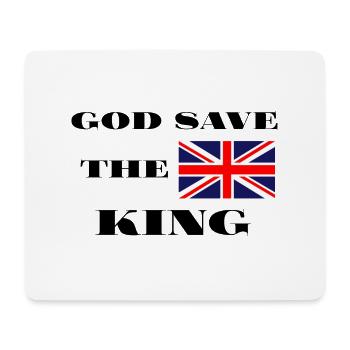 Gott schütze den König - Mousepad (Querformat) - Weiß - Vorne