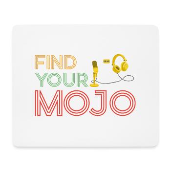 Finden Sie Ihre Mojo Colourful Violet Pink Retro Schriftart - Mousepad (Querformat) - Weiß - Vorne