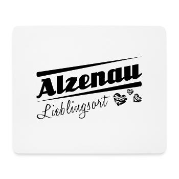 Alzenau - Lieblingsort mit Stadtnamen - Mousepad (Querformat) - Weiß - Vorne