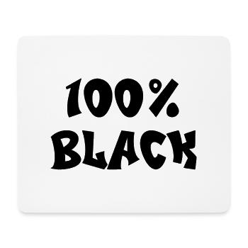 100% black - Mouse Pad (horizontal) - white - Front