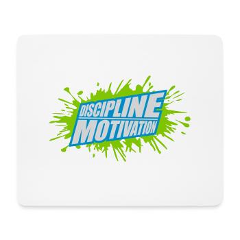 Citation de discipline sur la motivation - Tapis de souris (format paysage) - blanc - Devant