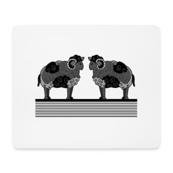Rams - Mouse Pad (horizontal) - white - Front