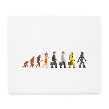 Evolution our future Dark - Mouse Pad (horizontal) - white - Front