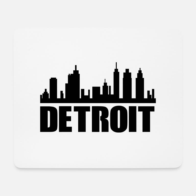 Detroit - Mousepad (Querformat) - Weiß