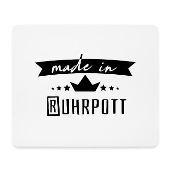 Made in Ruhrpott - Mousepad (Querformat) - Weiß - Vorne