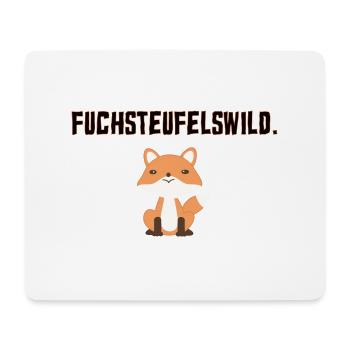 Fuchsteufelswild Lustig Fuchs Geschenk - Mousepad (Querformat) - Weiß - Vorne