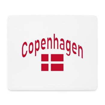 Copenhague Danemark drapeau - Tapis de souris (format paysage) - blanc - Devant
