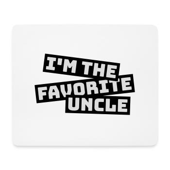 im the favorite uncle - Mousepad (Querformat) - Weiß - Vorne