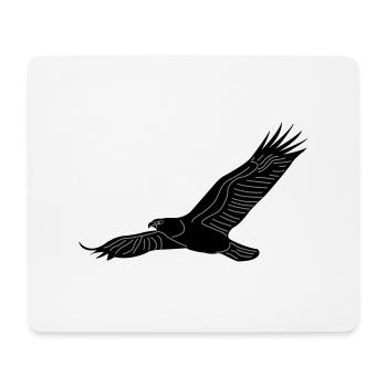 Adler01b - Mousepad (Querformat) - Weiß - Vorne
