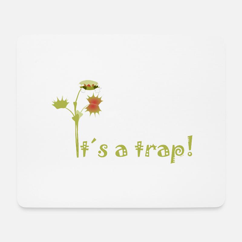 Venus flytrap - Mouse Pad (horizontal) - white