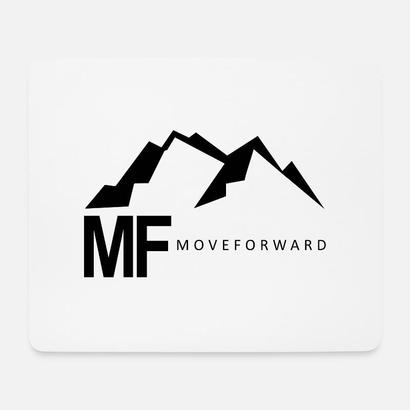 Vorwärts bewegen - Mousepad (Querformat) - Weiß