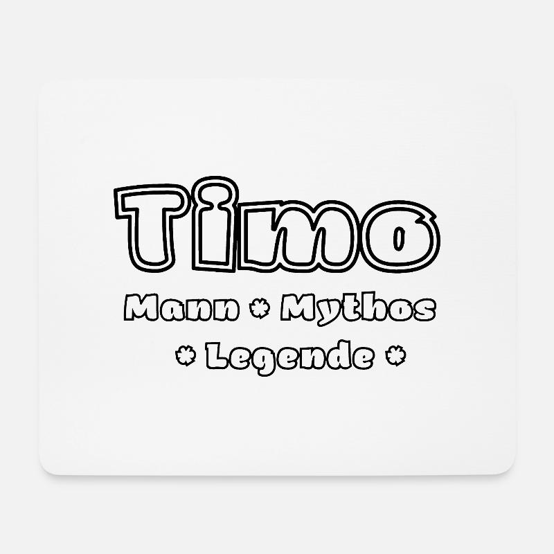 Timo - der Mann, der Mythos, die Legende - Mousepad (Querformat) - Weiß