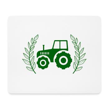 Traktor - Mousepad (Querformat) - Weiß - Vorne