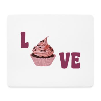 Love Cupcake - Mouse Pad (horizontal) - white - Front