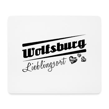 Wolfsburg - Lieblingsort mit Stadtnamen - Mousepad (Querformat) - Weiß - Vorne