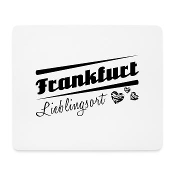 Frankfurt - Lieblingsort mit Stadtnamen - Mousepad (Querformat) - Weiß - Vorne