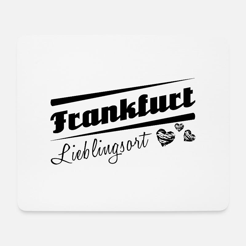 Frankfurt - Lieblingsort mit Stadtnamen - Mousepad (Querformat) - Weiß