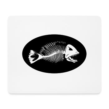 piranha - Tapis de souris (format paysage) - blanc - Devant