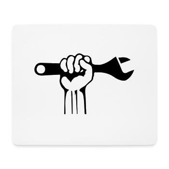 Hand Tool - Mouse Pad (horizontal) - white - Front