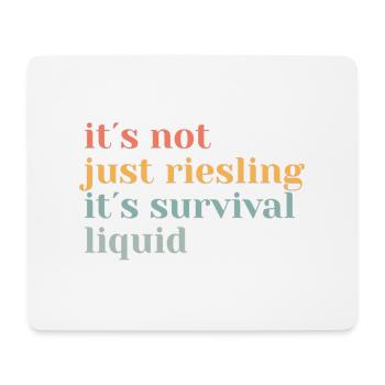 Schorle Riesling Pfalz Weinfest Wine Lover Motiv - Mousepad (Querformat) - Weiß - Vorne