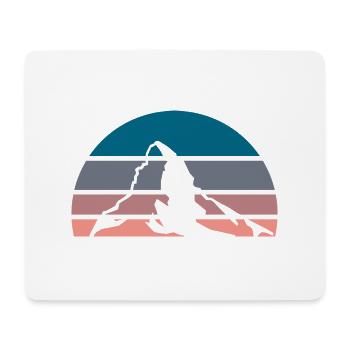 Matterhorn in Farbe - Mousepad (Querformat) - Weiß - Vorne