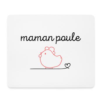 Maman poule - Tapis de souris (format paysage) - blanc - Devant
