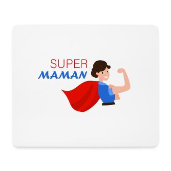 Super maman - Tapis de souris (format paysage) - blanc - Devant