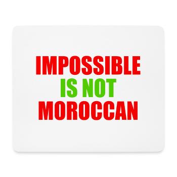 impossible is not moroccan - Marokko - Mousepad (Querformat) - Weiß - Vorne