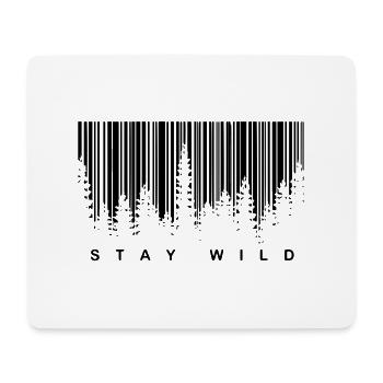 STAY WILD - Mouse Pad (horizontal) - white - Front
