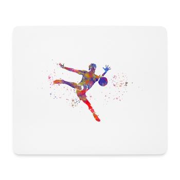 Soccer player - Mouse Pad (horizontal) - white - Front