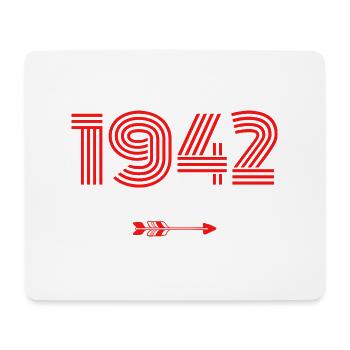 Born in 1942 - Mouse Pad (horizontal) - white - Front