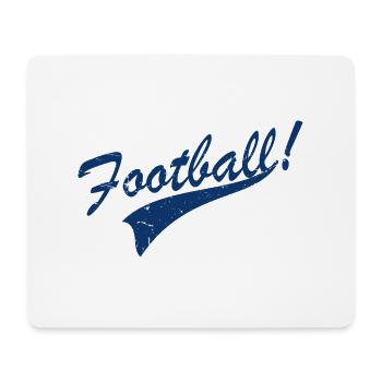 Football vintage - Tapis de souris (format paysage) - blanc - Devant