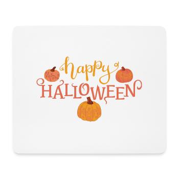 Joyeuse citrouille d’Halloween - Tapis de souris (format paysage) - blanc - Devant