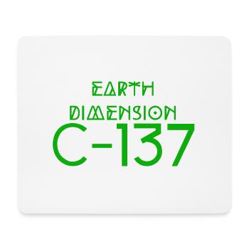 C-137-KARTON - Mousepad (Querformat) - Weiß - Vorne