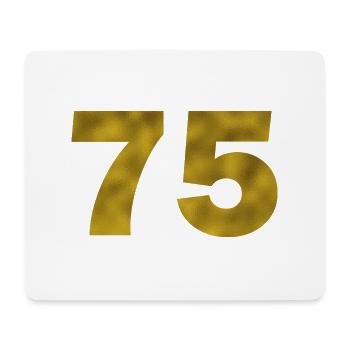 Birthday 75 years - Mouse Pad (horizontal) - white - Front