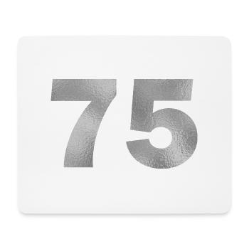 Birthday 75 years - Mouse Pad (horizontal) - white - Front