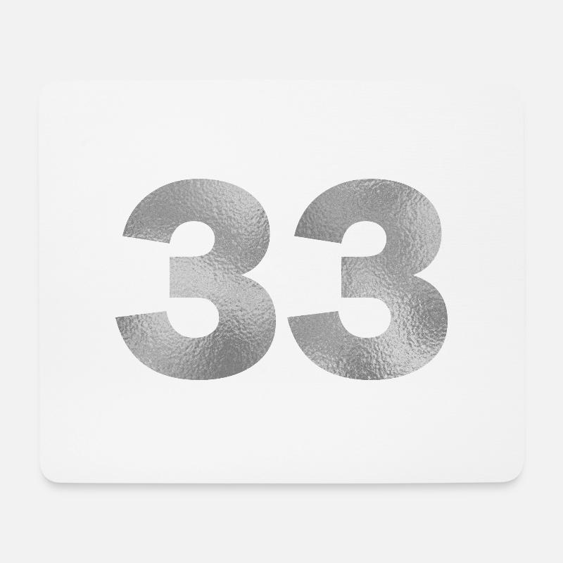 Birthday 33 years - Mouse Pad (horizontal) - white