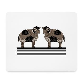 Rams - Mouse Pad (horizontal) - white - Front