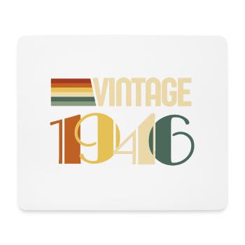 Vintage 1946 - 1946 Birthday Gift - Mouse Pad (horizontal) - white - Front