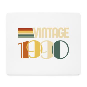 Vintage 1990er Jahre Geburtstagsgeschenk 1990 - Mousepad (Querformat) - Weiß - Vorne
