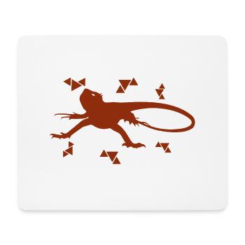 Salamandre - Animal amphibien - Tapis de souris (format paysage) - blanc - Devant