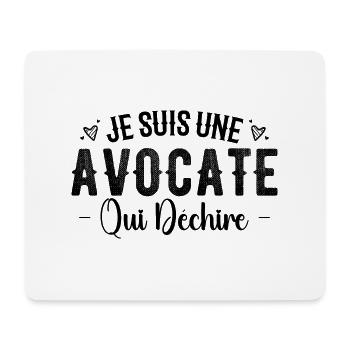 Je Suis Une Avocate Qui Déchire - Tapis de souris (format paysage) - blanc - Devant