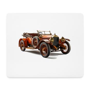 Voitures anciennes, l’histoire de l’industrie automobile - Tapis de souris (format paysage) - blanc - Devant