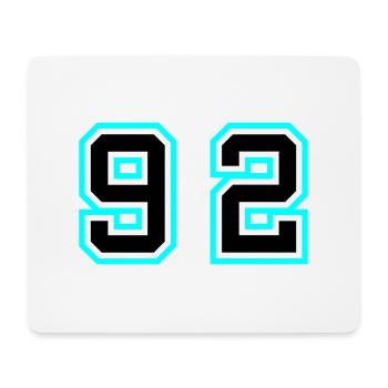 92 Number Symbol - Mouse Pad (horizontal) - white - Front