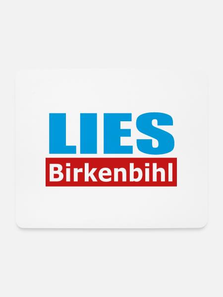 Lies Birkenbihl - Mousepad (Querformat) - Weiß