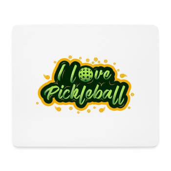 J’adore le pickleball 3 - Tapis de souris (format paysage) - blanc - Devant