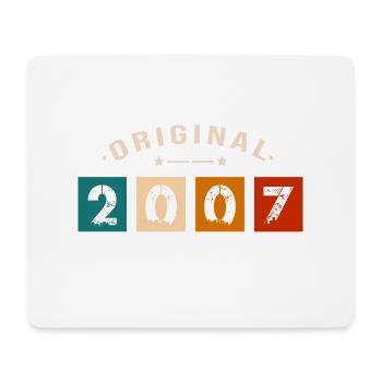 Original 2007 Jahrgang - 200 Geburtstagsgeschenk - Mousepad (Querformat) - Weiß - Vorne
