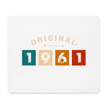 Original 1961 Vintage - Présent D’anniversaire 196 - Tapis de souris (format paysage) - blanc - Devant